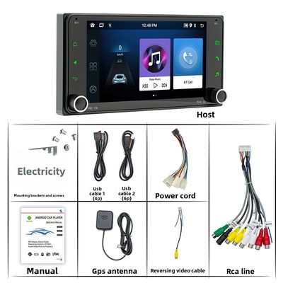Creatall 7-calowy Android Samochodowy GPS Nawigacja Deska Rozdzielcza All-In-One Centralny Samochodowy do DVD Bezprzewodowy BT CarPlay Wyłącznie dla Dotyku