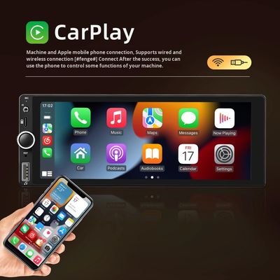 Creatall 6.86 Inch All-In-One Wireless Dashboard Carplay Smart Android GPS Nawigacja HD Odwracanie obrazu dla Bluetooth