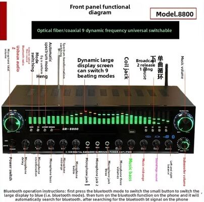 SR-8800 5.1 Channel Home Amplifier z prywatną kształt i OEM marki personalizacji
