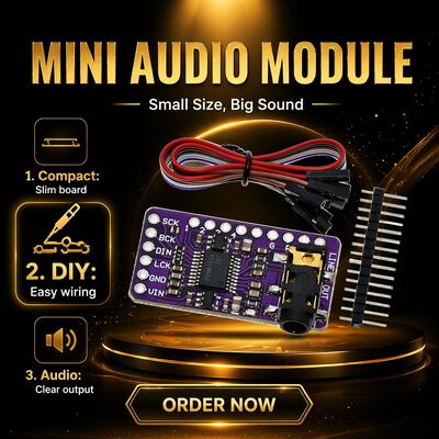 PCM5102 I2S Audio DAC Decoder Module Digital to Analog Converter Board for Raspberry Pi Arduino MCU DIY Speaker