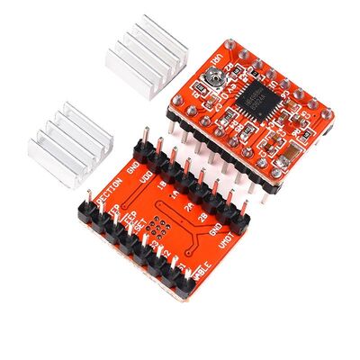 Reprap Stepper Motor Driver A4988/DRV8825 with Heat Sink for SKR V1.3/1.4 GTR V1.0 RAMPS 1.4/1.6 MKS GEN V1