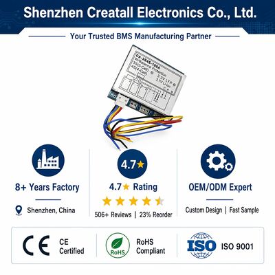 3S 4S 100A Lithium Battery Protection Board BMS with Balanced Charging for 12.6V 16.8V Li-ion Battery Pack