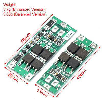 CA-2S-20A-E Enhanced 8V 9V Li-ion Lithium Battery Charger PCB PCBA 20A Current Drill Motor Lipo Cell Module BMS Protection Board