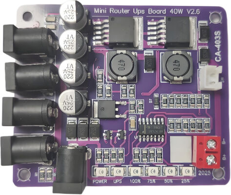 CA-403S Mini Router Nieprzerwana płyta zasilania z mocą wyjściową 40 W, wejściem baterii 11,1 V i ochroną przed zwarciem